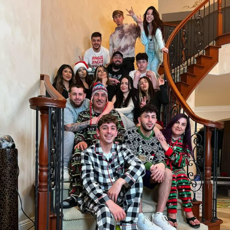 FaZe Rug celebrating Christmas with his family.